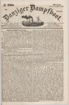 Danziger Dampfboot. Jg.23, no 298 (21 Dezember 1853)