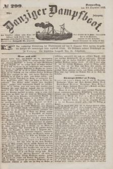 Danziger Dampfboot. Jg.23, № 299 (22 Dezember 1853)