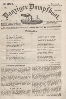 Danziger Dampfboot. Jg.23, № 301 (24 Dezember 1853)