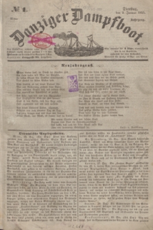 Danziger Dampfboot. Jg.25, № 1 (2 Januar 1855)