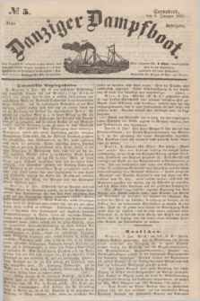 Danziger Dampfboot. Jg.25, № 5 (6 Januar 1855)