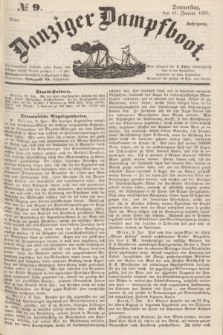 Danziger Dampfboot. Jg.25, № 9 (11 Januar 1855)