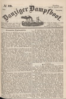 Danziger Dampfboot. Jg.25, № 19 (23 Januar 1855)