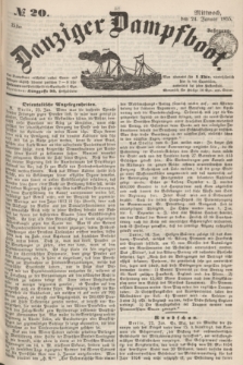 Danziger Dampfboot. Jg.25, № 20 (24 Januar 1855)