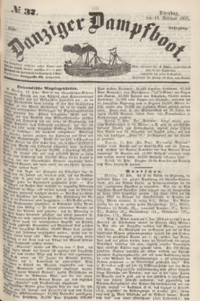 Danziger Dampfboot. Jg.25, № 37 (13 Februar 1855) + dod.