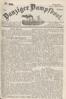 Danziger Dampfboot. Jg.25, № 39 (15 Februar 1855)