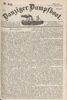 Danziger Dampfboot. Jg.25, № 44 (21 Februar 1855)