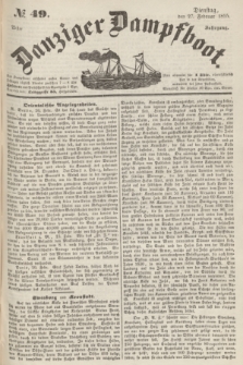Danziger Dampfboot. Jg.25, № 49 (27 Februar 1855)