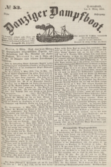 Danziger Dampfboot. Jg.25, № 53 (3 März 1855)