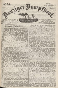 Danziger Dampfboot. Jg.25, № 54 (5 März 1855)