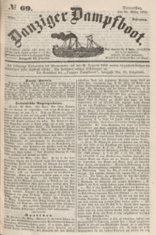 Danziger Dampfboot. Jg.25, № 69 (22 März 1855)