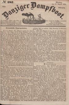 Danziger Dampfboot. Jg.25, № 187 (13 August 1855)