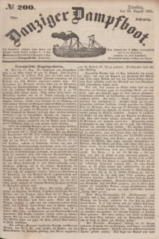 Danziger Dampfboot. Jg.25, № 200 (28 August 1855)