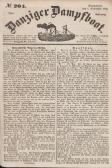 Danziger Dampfboot. Jg.25, № 204 (1 September 1855)