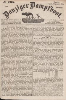 Danziger Dampfboot. Jg.25, № 205 (3 September 1855)