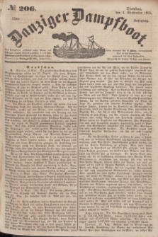 Danziger Dampfboot. Jg.25, № 206 (4 September 1855)