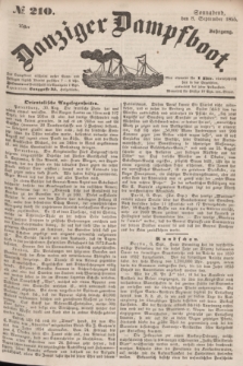 Danziger Dampfboot. Jg.25, № 210 (8 September 1855)