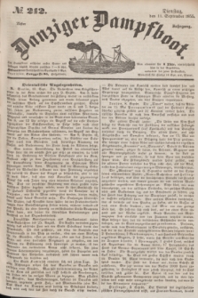 Danziger Dampfboot. Jg.25, № 212 (11 September 1855)
