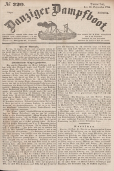 Danziger Dampfboot. Jg.25, № 220 (20 September 1855)