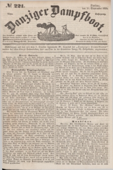 Danziger Dampfboot. Jg.25, № 221 (21 September 1855)