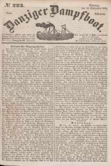 Danziger Dampfboot. Jg.25, № 223 (24 September 1855)