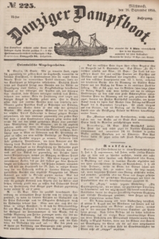 Danziger Dampfboot. Jg.25, № 225 (26 September 1855)