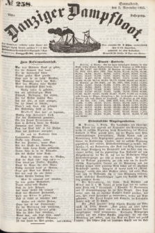 Danziger Dampfboot. Jg.25, № 258 (3 November 1855)