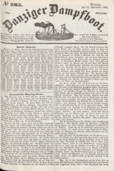 Danziger Dampfboot. Jg.25, № 265 (12 November 1855)