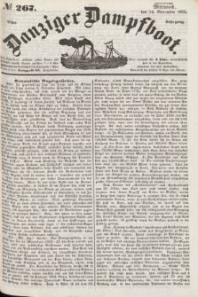 Danziger Dampfboot. Jg.25, № 267 (14 November 1855)