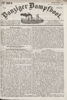 Danziger Dampfboot. Jg.25, № 274 (22 November 1855)