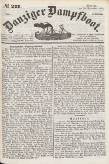 Danziger Dampfboot. Jg.25, № 277 (26 November 1855)