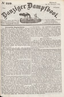 Danziger Dampfboot. Jg.25, № 279 (28 November 1855)