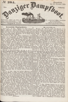 Danziger Dampfboot. Jg.25, № 294 (15 Dezember 1855)