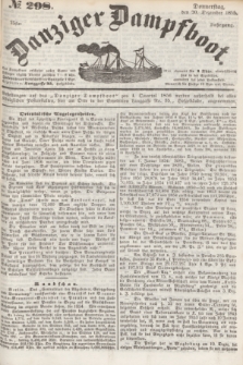 Danziger Dampfboot. Jg.25, № 298 (20 Dezember 1855)