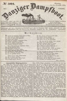 Danziger Dampfboot. Jg.25, № 301 (24 Dezember 1855)