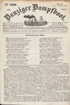 Danziger Dampfboot. Jg.25, № 305 (31 Dezember 1855)