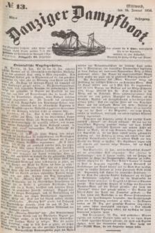 Danziger Dampfboot. Jg.26, № 13 (16 Januar 1856)