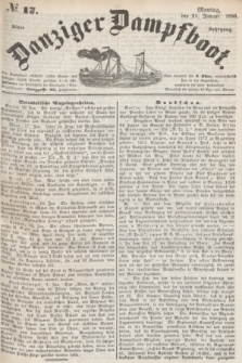 Danziger Dampfboot. Jg.26, № 17 (21 Januar 1856)