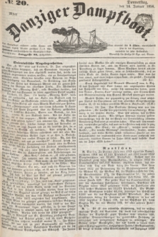 Danziger Dampfboot. Jg.26, № 20 (24 Januar 1856)