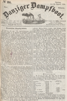 Danziger Dampfboot. Jg.26, № 21 (25 Januar 1856)