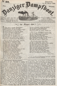 Danziger Dampfboot. Jg.26, № 22 (26 Januar 1856)