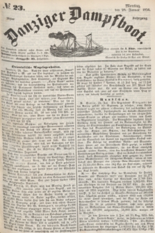 Danziger Dampfboot. Jg.26, № 23 (28 Januar 1856)