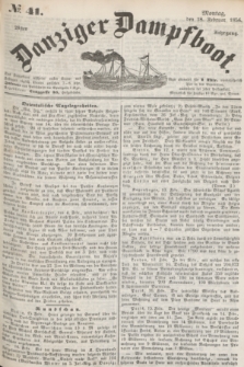 Danziger Dampfboot. Jg.26, № 41 (18 Februar 1856)