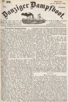 Danziger Dampfboot. Jg.26, № 49 (27 Februar 1856)