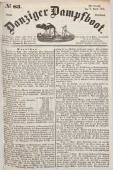 Danziger Dampfboot. Jg.26, № 83 (9 April 1856)