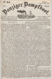 Danziger Dampfboot. Jg.26, № 92 (21 April 1856)