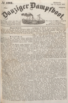 Danziger Dampfboot. Jg.27, № 192 (19 August 1857)