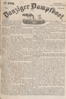 Danziger Dampfboot. Jg.27, № 223 (24 September 1857)