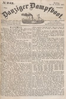Danziger Dampfboot. Jg.27, № 242 (16 October 1857)