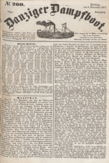 Danziger Dampfboot. Jg.27, № 260 (6 November 1857)